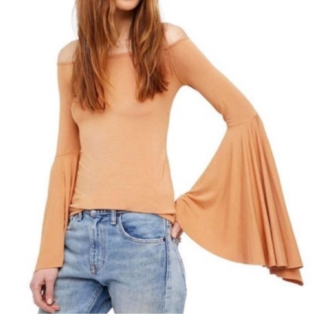 Free People Bell Sleeve Top